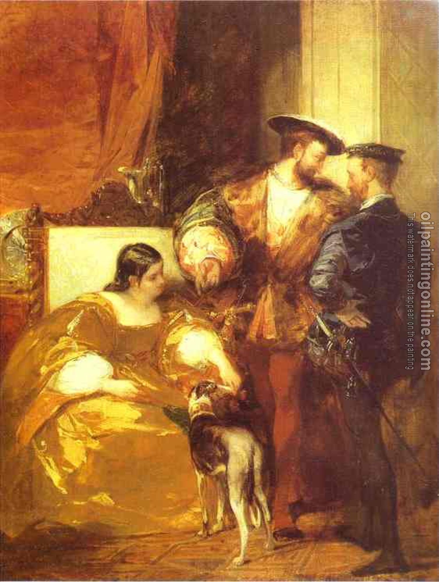 Richard Parkes Bonington - Francis I and the Duchess of Etampes